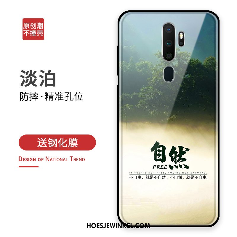 Oppo A9 2020 Hoesje Tempereren Mobiele Telefoon Glas, Oppo A9 2020 Hoesje Reis Anti-fall