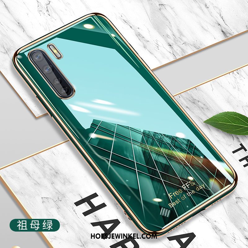 Oppo A91 Hoesje Anti-fall Siliconen Grijs, Oppo A91 Hoesje Bescherming Mobiele Telefoon