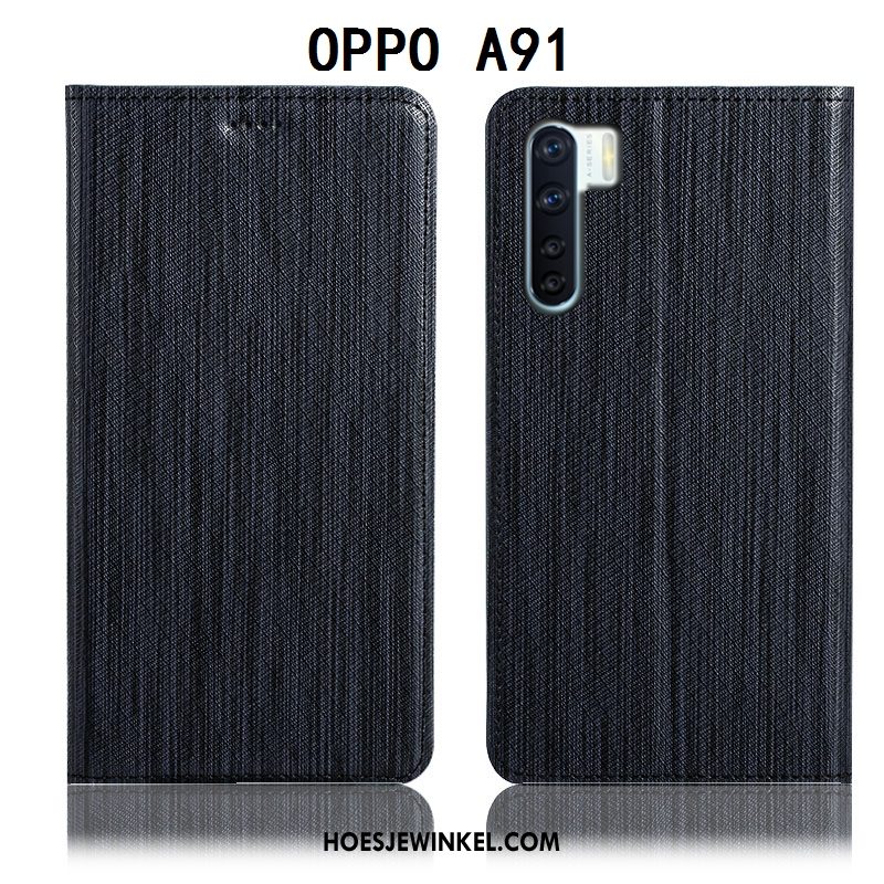 Oppo A91 Hoesje Bescherming Anti-fall Mobiele Telefoon, Oppo A91 Hoesje Folio Hoes