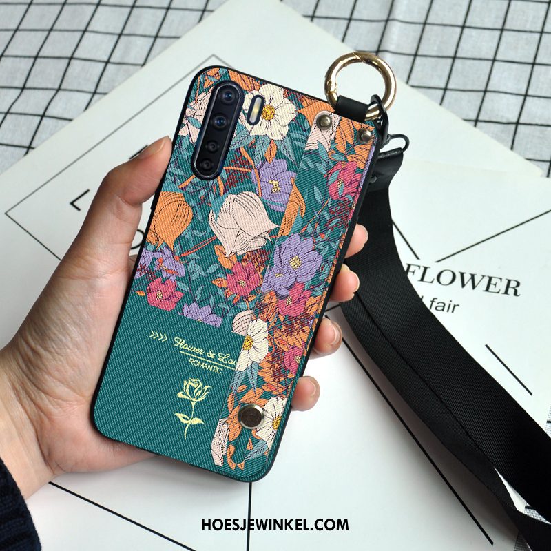 Oppo A91 Hoesje Eenvoudige Bloemen All Inclusive, Oppo A91 Hoesje Zacht Anti-fall