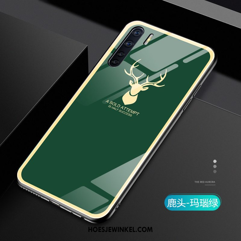 Oppo A91 Hoesje Goud Scheppend Hard, Oppo A91 Hoesje Mobiele Telefoon All Inclusive