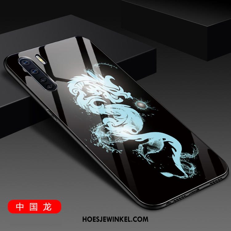 Oppo A91 Hoesje Hoes Mode Glas, Oppo A91 Hoesje Mobiele Telefoon Scheppend