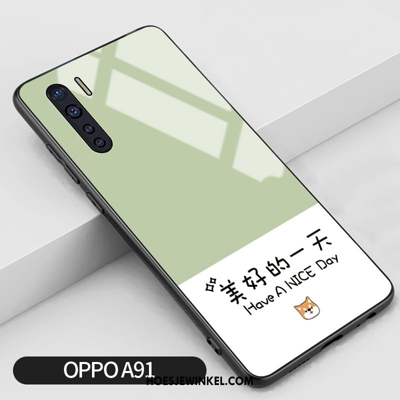 Oppo A91 Hoesje Mini Bescherming Vers, Oppo A91 Hoesje Net Red Glas