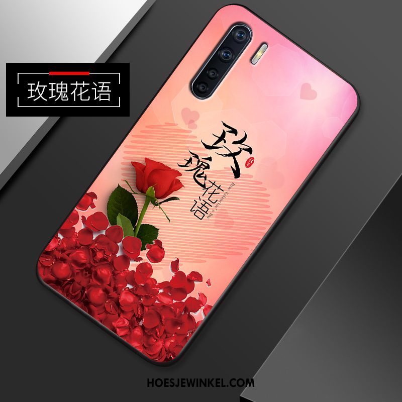 Oppo A91 Hoesje Mobiele Telefoon Eenvoudige Siliconenhoesje, Oppo A91 Hoesje Net Red Trend