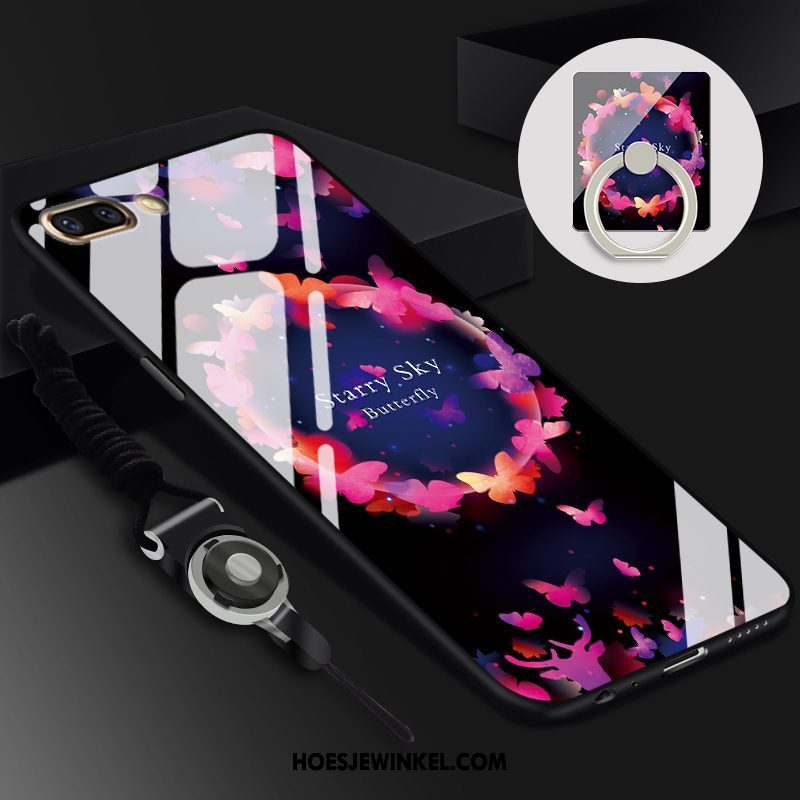 Oppo Ax5 Hoesje Hanger Spotprent Skärmskydd, Oppo Ax5 Hoesje All Inclusive Glas