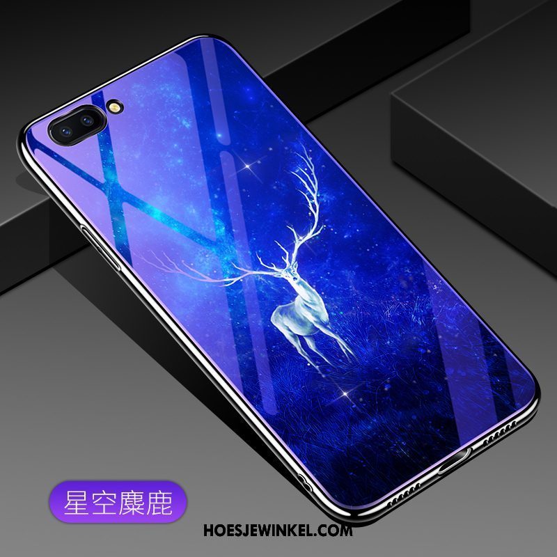 Oppo Ax5 Hoesje Mobiele Telefoon Glas Purper, Oppo Ax5 Hoesje Hoes Tempereren