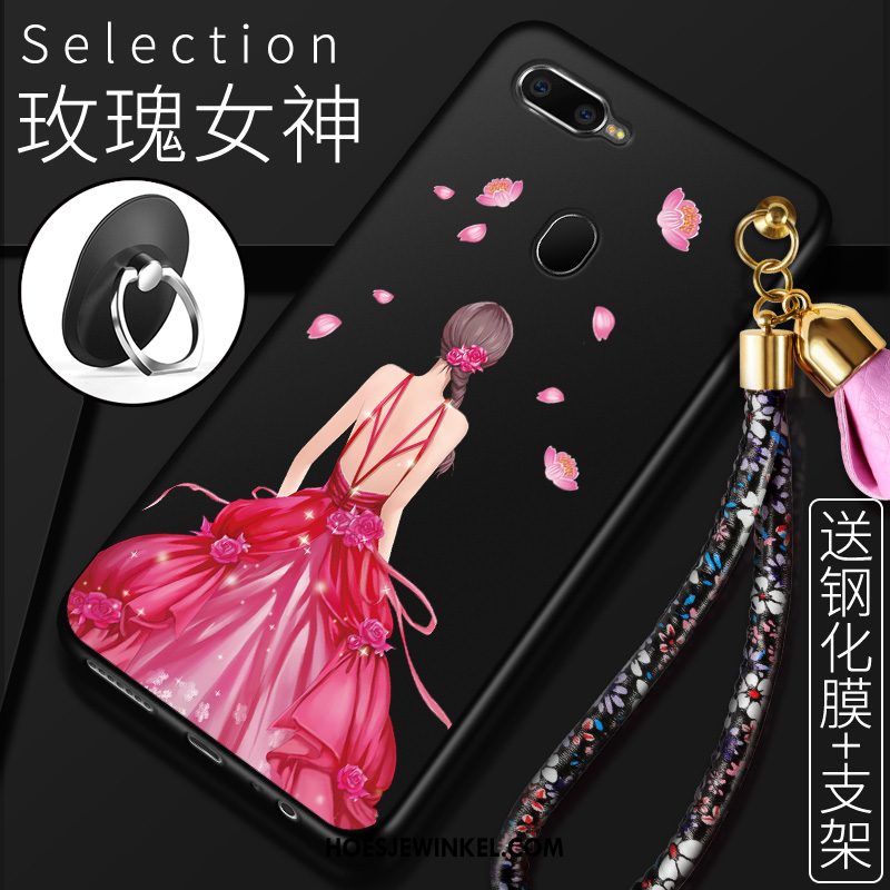 Oppo Ax7 Hoesje Hoes Anti-fall Rood, Oppo Ax7 Hoesje Hemming Bescherming