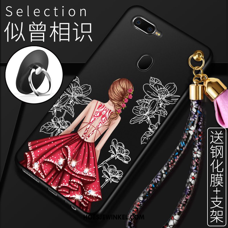 Oppo Ax7 Hoesje Hoes Anti-fall Rood, Oppo Ax7 Hoesje Hemming Bescherming