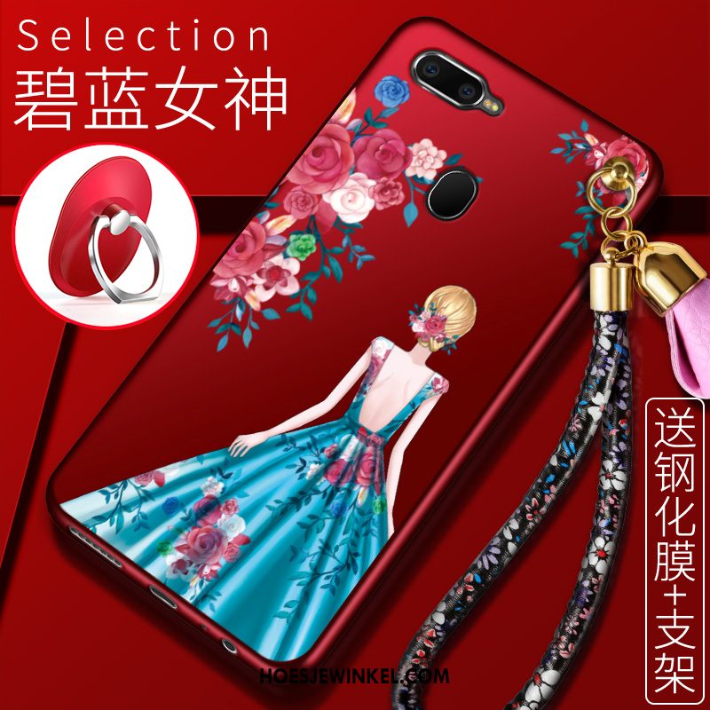 Oppo Ax7 Hoesje Hoes Anti-fall Rood, Oppo Ax7 Hoesje Hemming Bescherming