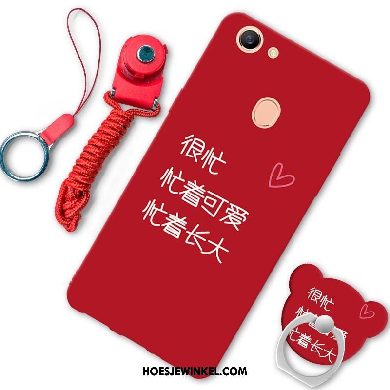 Oppo F5 Hoesje Rood Hanger Trend, Oppo F5 Hoesje Mobiele Telefoon Hoes