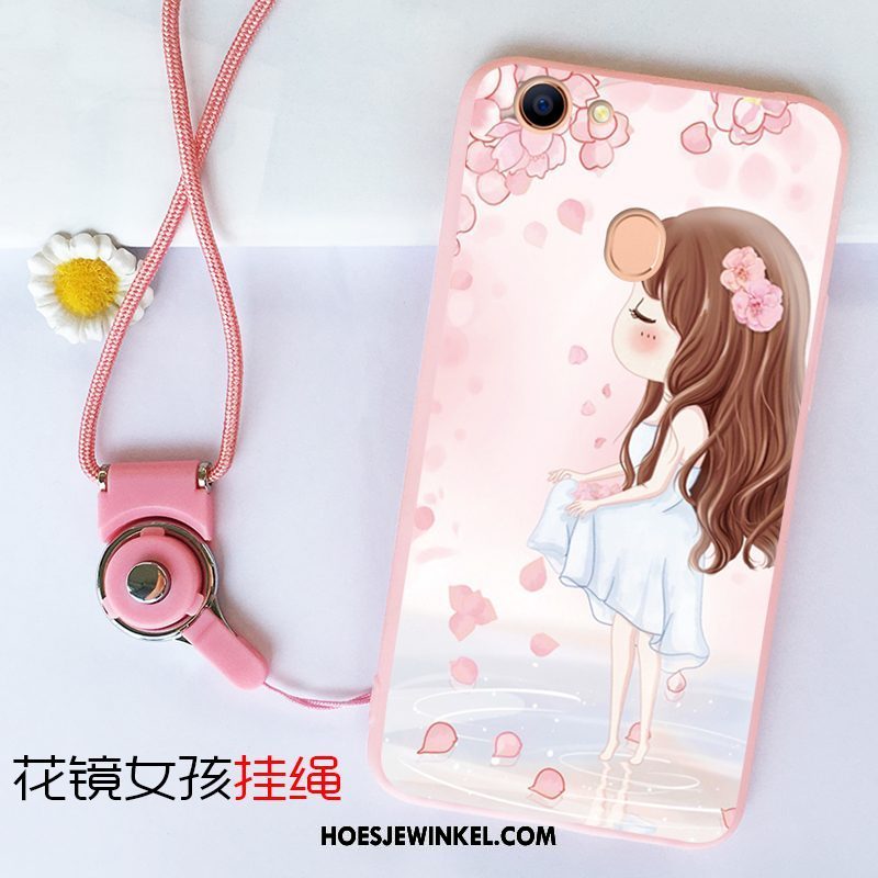 Oppo F5 Hoesje Schrobben Hanger Bescherming, Oppo F5 Hoesje Wit Hoes