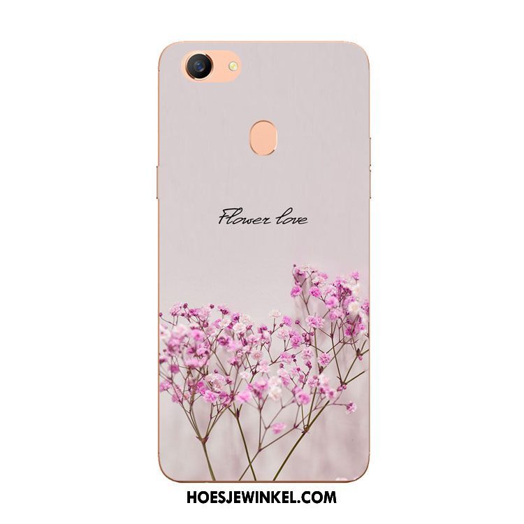 Oppo F5 Hoesje Siliconen Zacht Bloemen, Oppo F5 Hoesje Trend Bescherming
