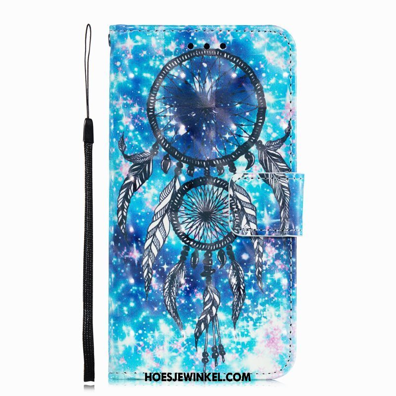 Oppo F5 Youth Hoesje Blauw Mobiele Telefoon Bescherming, Oppo F5 Youth Hoesje Leren Etui Scheppend