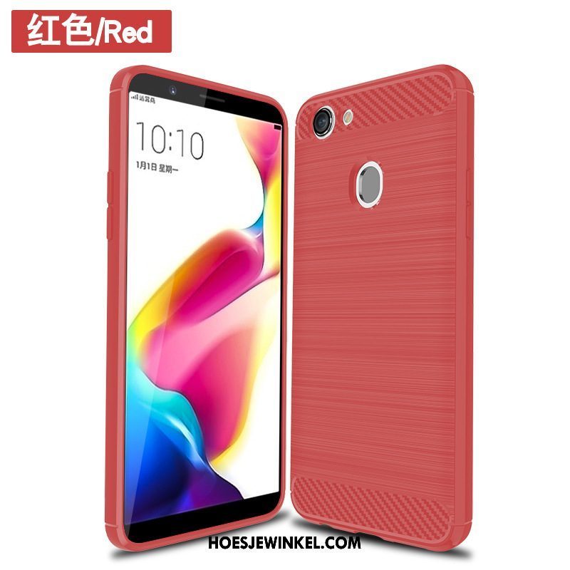 Oppo F5 Youth Hoesje Rood Mobiele Telefoon Siliconen, Oppo F5 Youth Hoesje Bescherming Zacht