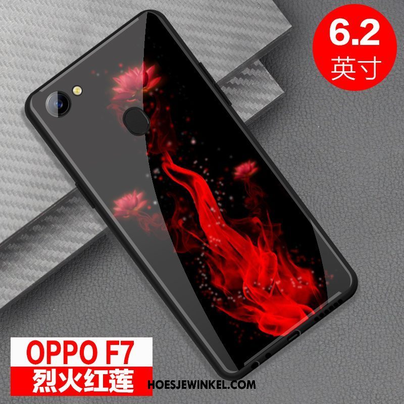 Oppo F7 Hoesje All Inclusive Mobiele Telefoon Persoonlijk, Oppo F7 Hoesje Bescherming Rood