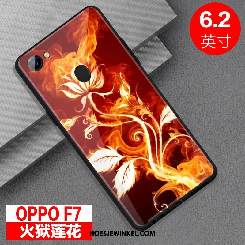 Oppo F7 Hoesje All Inclusive Mobiele Telefoon Persoonlijk, Oppo F7 Hoesje Bescherming Rood