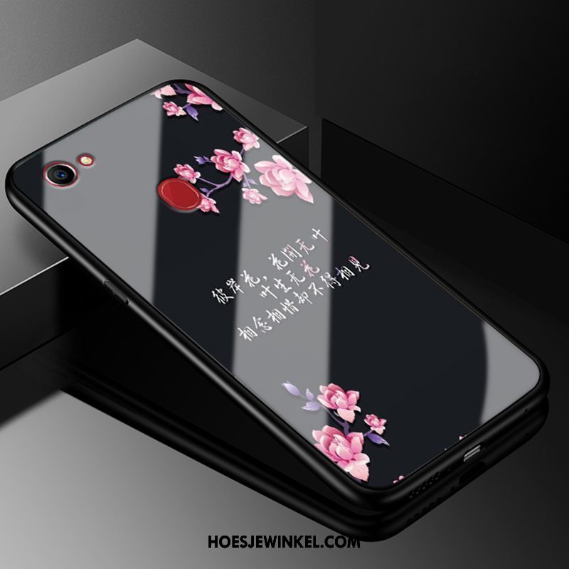 Oppo F7 Hoesje Anti-fall Spotprent Hoes, Oppo F7 Hoesje Glas Siliconen