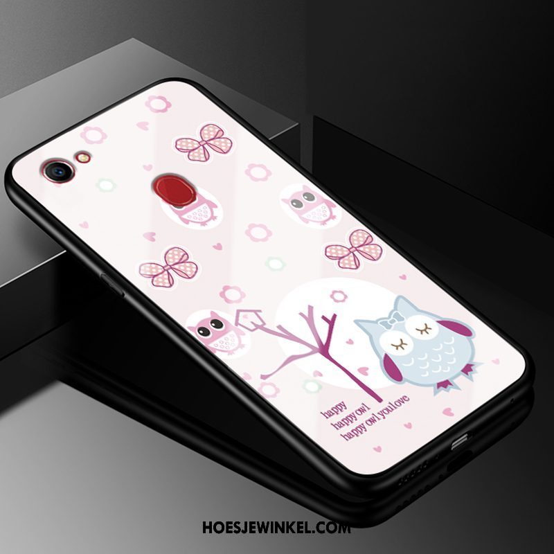 Oppo F7 Hoesje Anti-fall Spotprent Hoes, Oppo F7 Hoesje Glas Siliconen