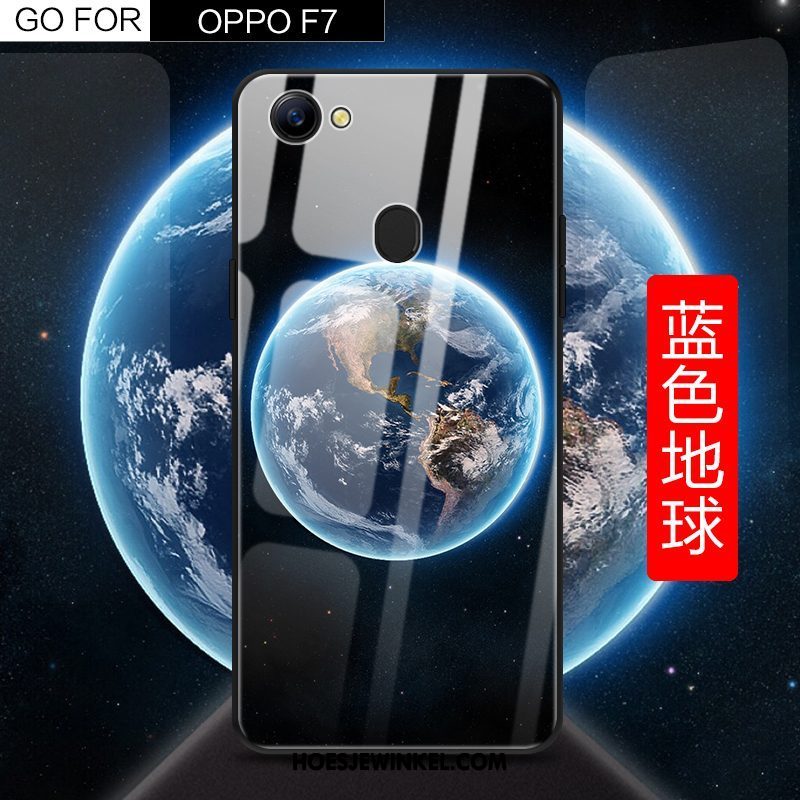 Oppo F7 Hoesje Anti-fall Sterrenhemel All Inclusive, Oppo F7 Hoesje Zwart Scheppend