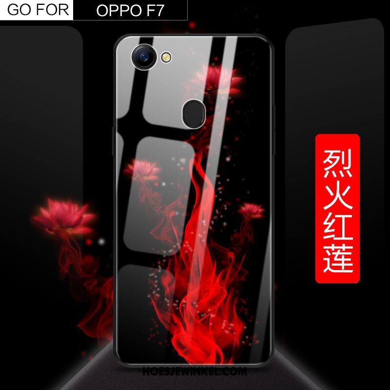 Oppo F7 Hoesje Anti-fall Sterrenhemel All Inclusive, Oppo F7 Hoesje Zwart Scheppend