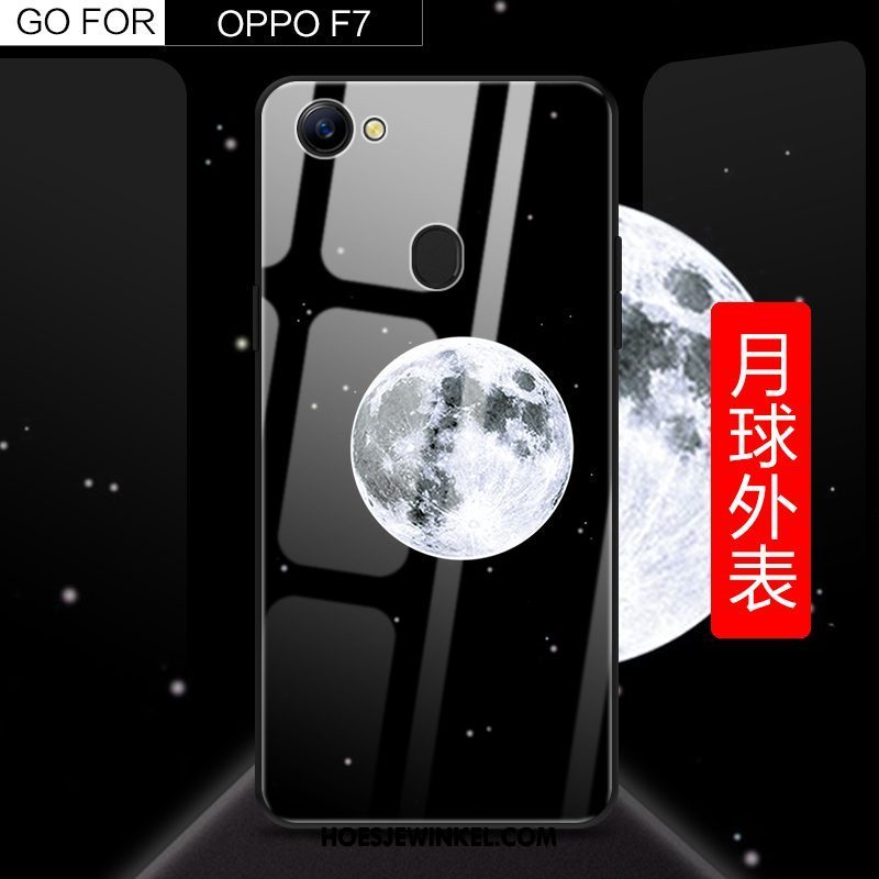 Oppo F7 Hoesje Anti-fall Sterrenhemel All Inclusive, Oppo F7 Hoesje Zwart Scheppend