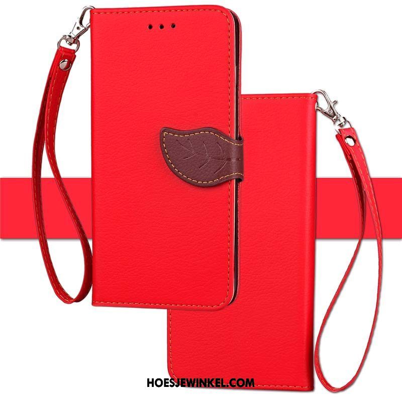 Oppo F7 Hoesje Folio Zacht Mobiele Telefoon, Oppo F7 Hoesje All Inclusive Rood