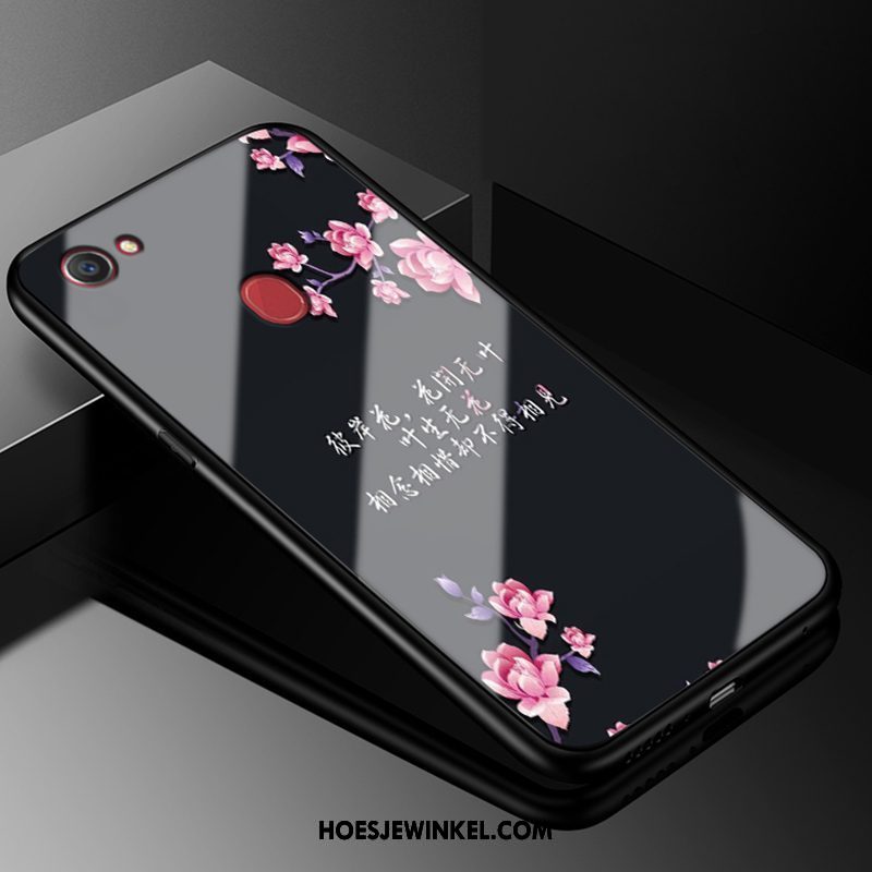 Oppo F7 Hoesje Mobiele Telefoon Sterrenhemel Zwart, Oppo F7 Hoesje Bescherming Lovers