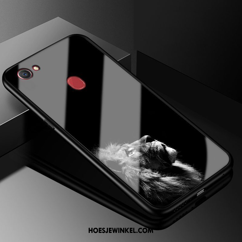 Oppo F7 Hoesje Mobiele Telefoon Sterrenhemel Zwart, Oppo F7 Hoesje Bescherming Lovers