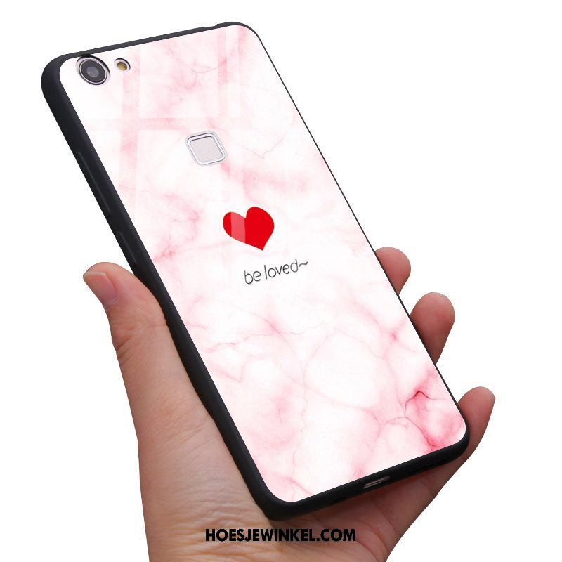 Oppo F7 Hoesje Roze Mobiele Telefoon Glas, Oppo F7 Hoesje Wind Pas