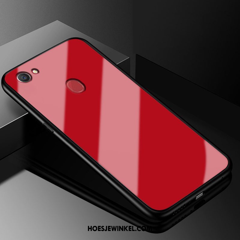 Oppo F7 Hoesje Trend Siliconen Zwart, Oppo F7 Hoesje Bescherming Persoonlijk