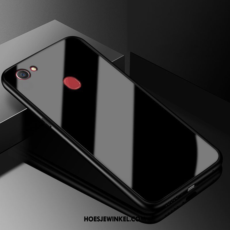 Oppo F7 Hoesje Trend Siliconen Zwart, Oppo F7 Hoesje Bescherming Persoonlijk