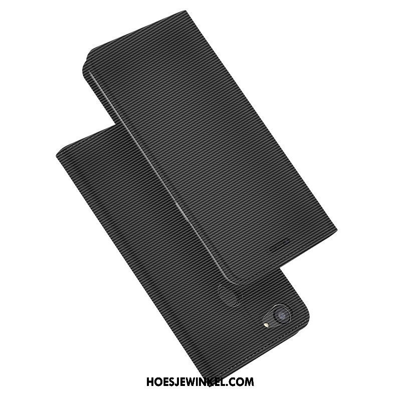 Oppo F7 Youth Hoesje Anti-fall Ondersteuning Bescherming, Oppo F7 Youth Hoesje Leren Etui Hoes