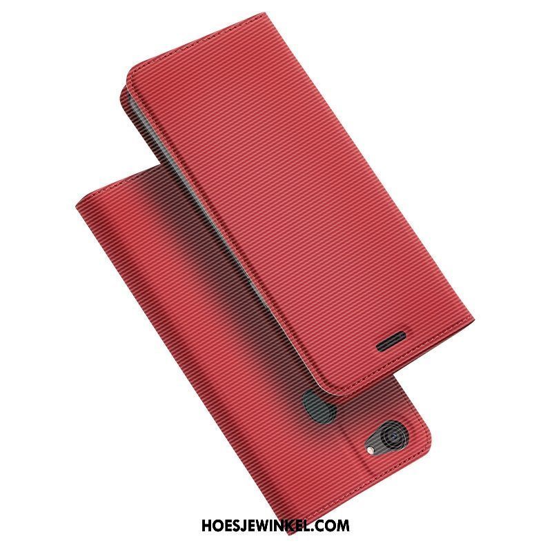 Oppo F7 Youth Hoesje Anti-fall Ondersteuning Bescherming, Oppo F7 Youth Hoesje Leren Etui Hoes