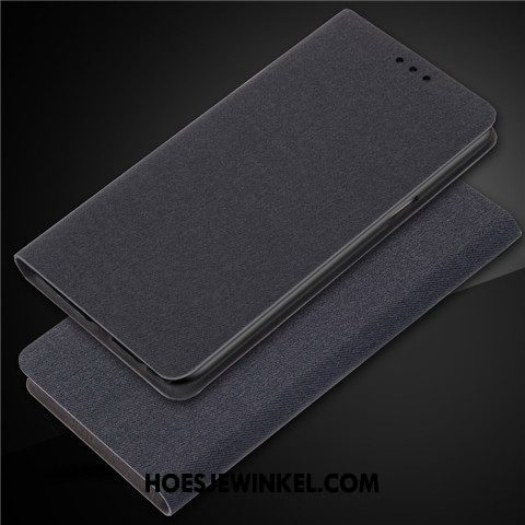 Oppo F7 Youth Hoesje Mobiele Telefoon Anti-fall Folio, Oppo F7 Youth Hoesje Grijs Leren Etui