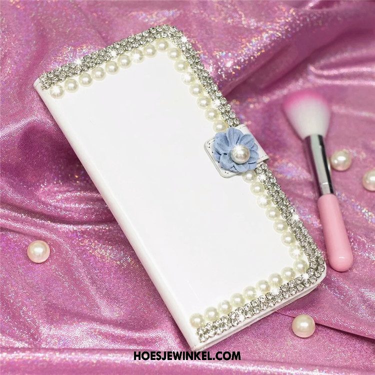 Oppo F9 Starry Hoesje Bescherming Met Strass Zacht, Oppo F9 Starry Hoesje Anti-fall Leren Etui