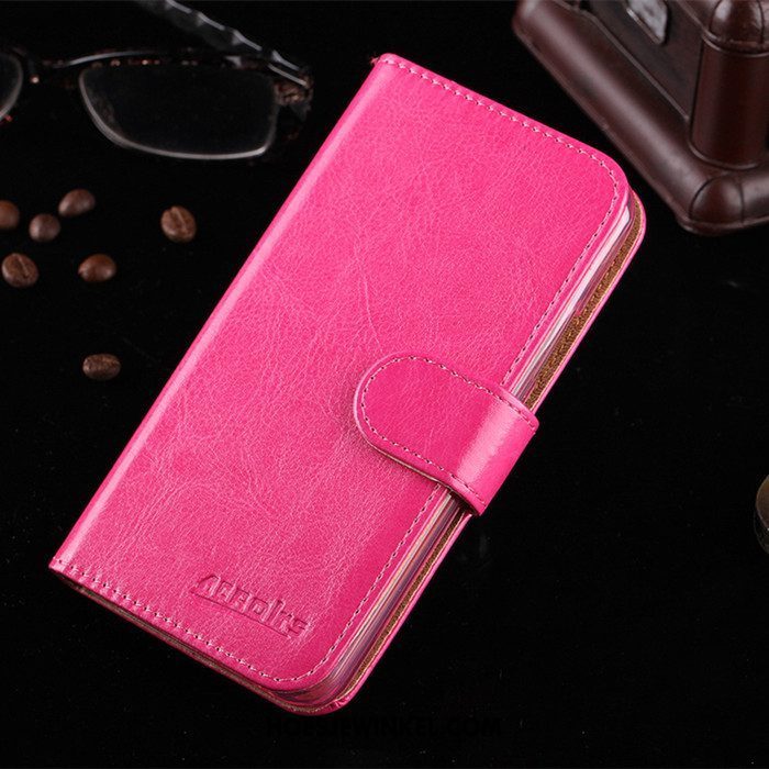 Oppo F9 Starry Hoesje Folio Zwart Anti-fall, Oppo F9 Starry Hoesje Bescherming Leren Etui