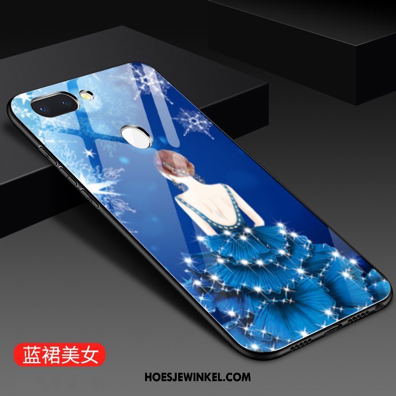 Oppo F9 Starry Hoesje Hanger Schrobben All Inclusive, Oppo F9 Starry Hoesje Siliconen Scheppend