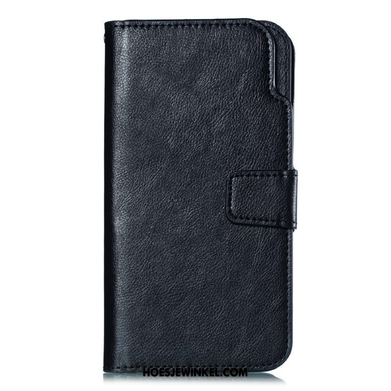 Oppo F9 Starry Hoesje Mobiele Telefoon Leren Etui Grijs, Oppo F9 Starry Hoesje Folio Portemonnee