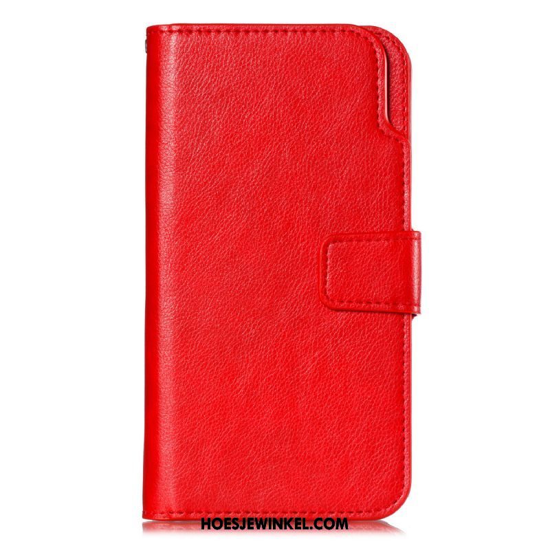 Oppo F9 Starry Hoesje Mobiele Telefoon Leren Etui Grijs, Oppo F9 Starry Hoesje Folio Portemonnee