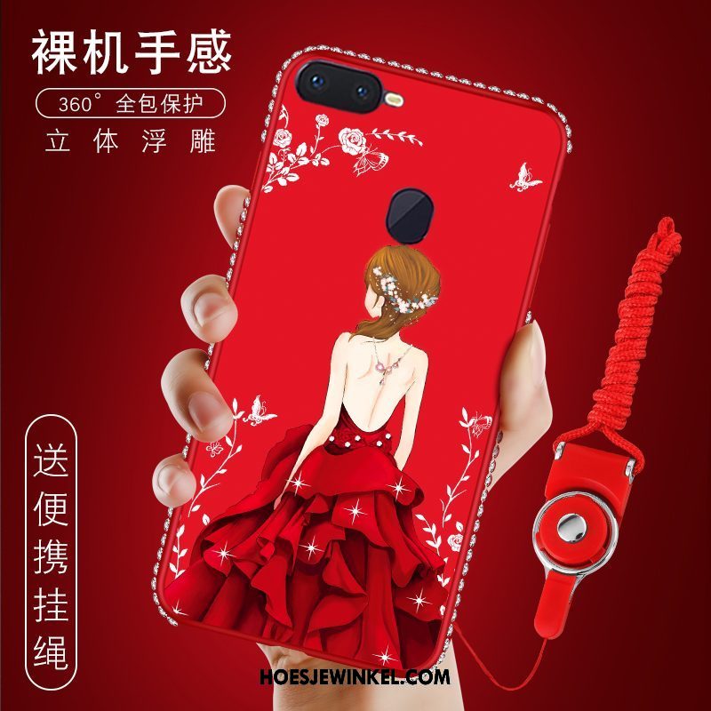 Oppo F9 Starry Hoesje Siliconen Bescherming Mode, Oppo F9 Starry Hoesje Scheppend Net Red