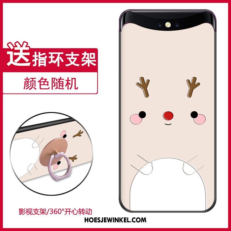 Oppo Find X Hoesje All Inclusive Anti-fall Nieuw, Oppo Find X Hoesje Blauw Patroon
