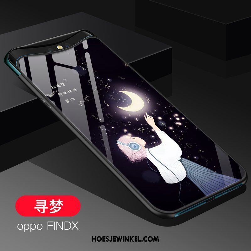 Oppo Find X Hoesje All Inclusive Nieuw Mobiele Telefoon, Oppo Find X Hoesje Bescherming Net Red