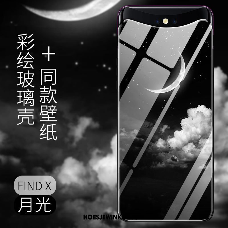 Oppo Find X Hoesje Anti-fall Bescherming Blauw, Oppo Find X Hoesje All Inclusive Scheppend