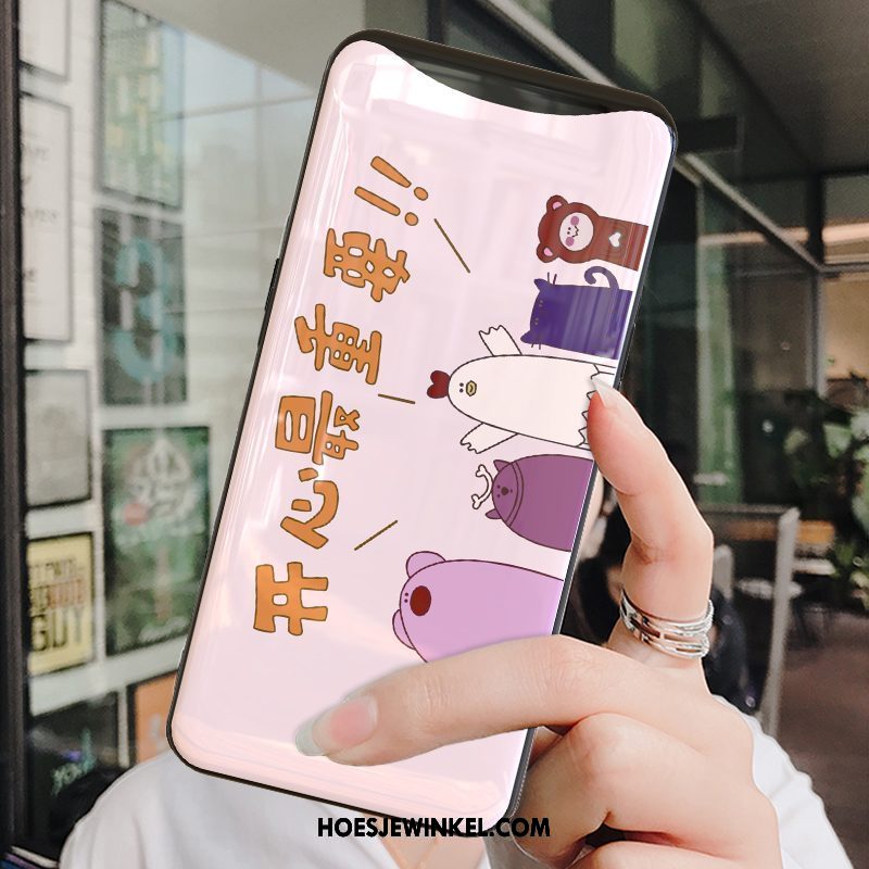 Oppo Find X Hoesje Bescherming Patroon Siliconen, Oppo Find X Hoesje All Inclusive Net Red