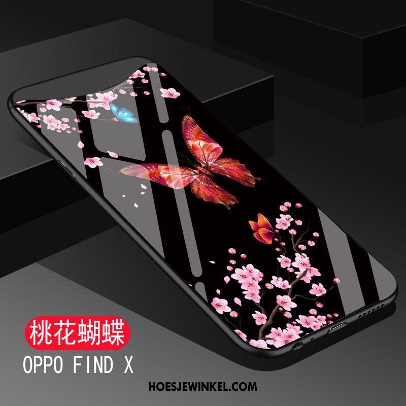 Oppo Find X Hoesje Bescherming Zwart Persoonlijk, Oppo Find X Hoesje Mobiele Telefoon Zacht