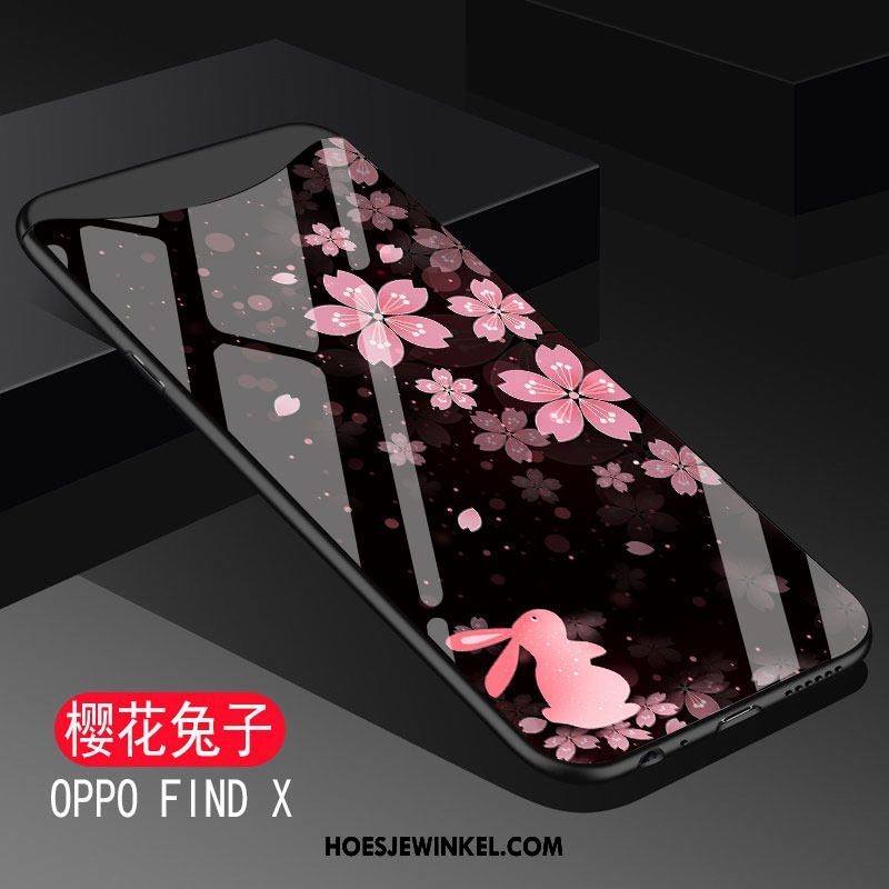 Oppo Find X Hoesje Bescherming Zwart Persoonlijk, Oppo Find X Hoesje Mobiele Telefoon Zacht