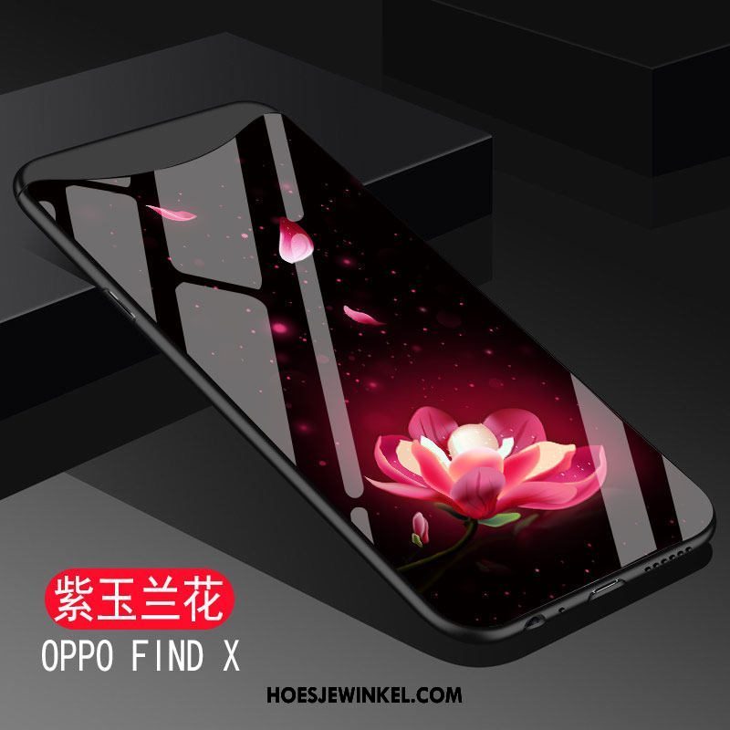 Oppo Find X Hoesje Bescherming Zwart Persoonlijk, Oppo Find X Hoesje Mobiele Telefoon Zacht