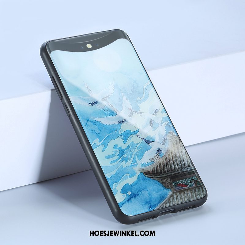 Oppo Find X Hoesje Hoes Bescherming Glas, Oppo Find X Hoesje Trend Chinese Stijl