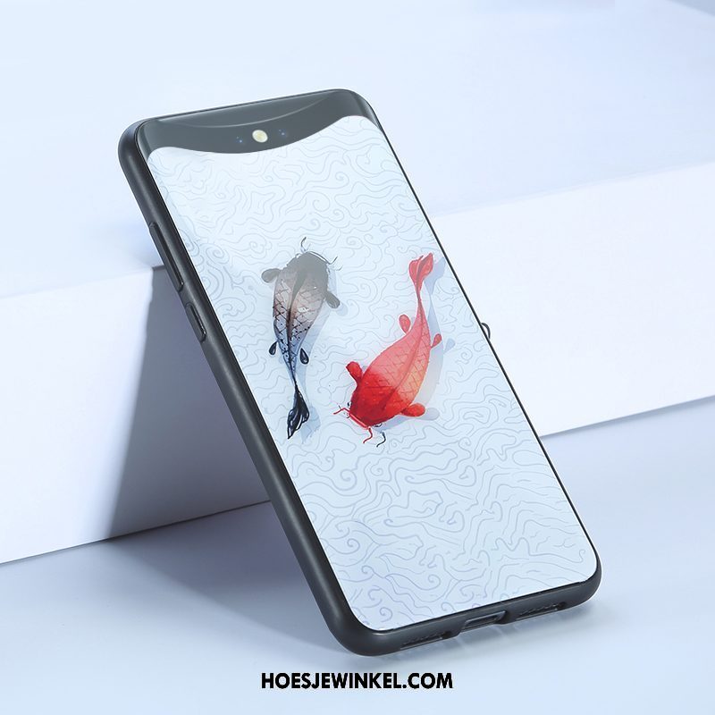 Oppo Find X Hoesje Hoes Bescherming Glas, Oppo Find X Hoesje Trend Chinese Stijl