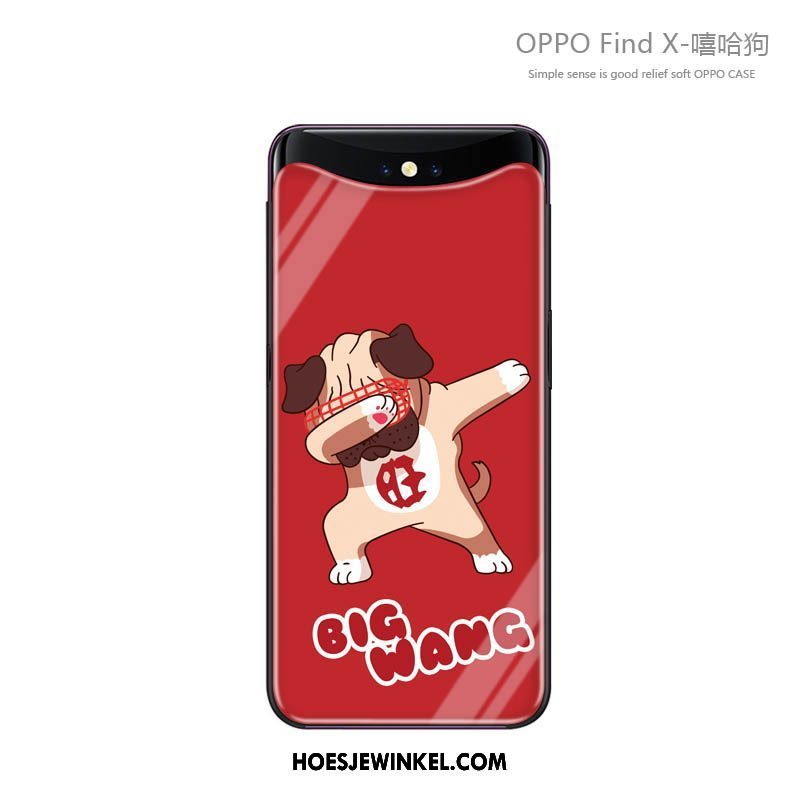 Oppo Find X Hoesje Hoes Blauw Trendy Merk, Oppo Find X Hoesje Persoonlijk Zacht